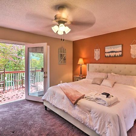 Rustic Red Cabin With Deck In Maggie Valley Club! Villa ภายนอก รูปภาพ