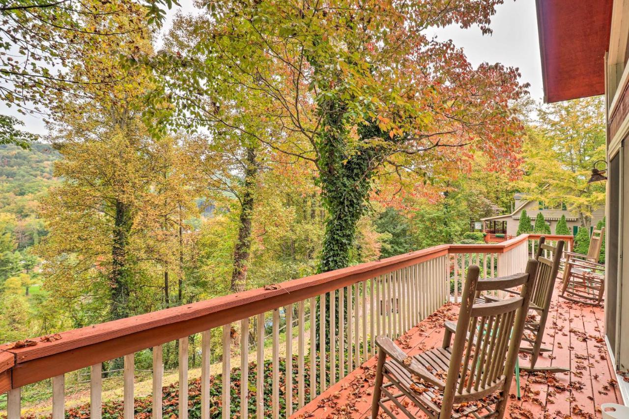 Rustic Red Cabin With Deck In Maggie Valley Club! Villa ภายนอก รูปภาพ